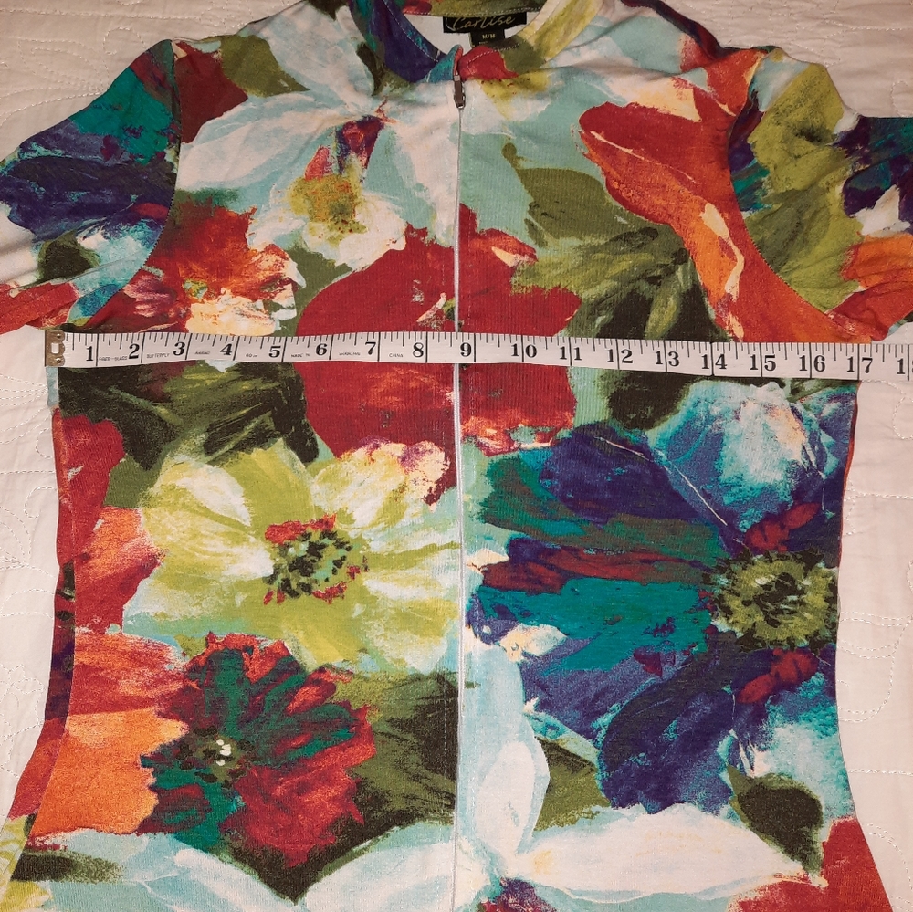Colourful stretch zip shirt-jacket - Picture 5 of 7